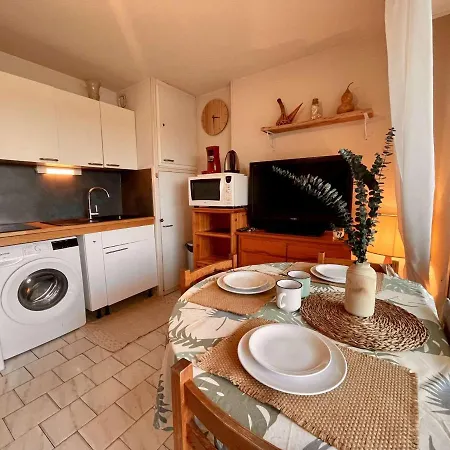 Apartment Agreable T3 Cabine Avec Piscine Et Parking A 2 Pas De La Plage - Fr-1-225D-199